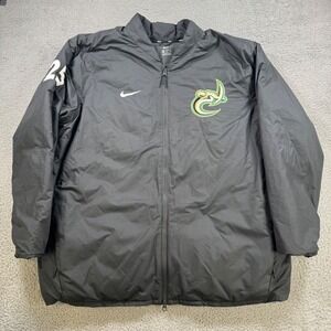 Nike UNC Charlotte 49ers Men's XXL Grey Down‎ Puffer Jacket Full Zip